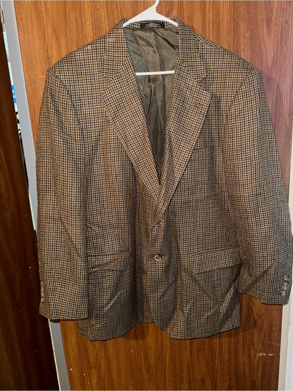 Towncraft Brown Houndstooth Sport Coat